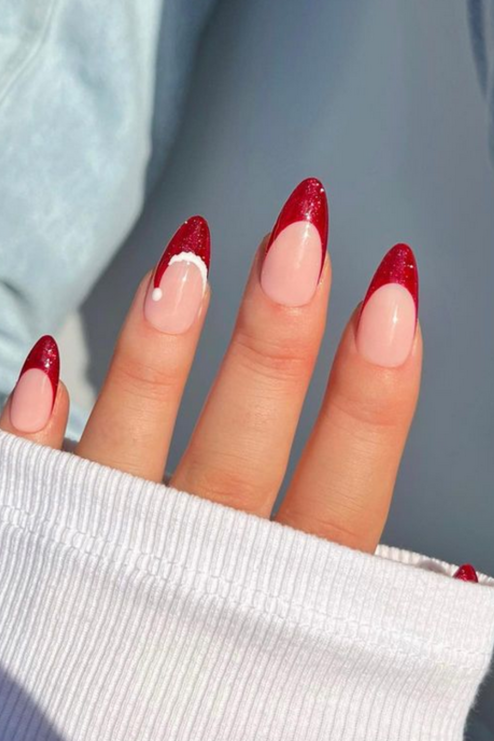 25 Santa hat nails to wear this Christmas season - The Beauty Pursuit